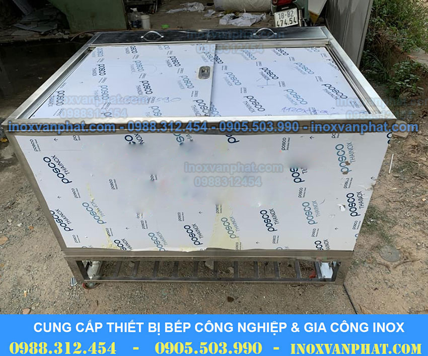 Thùng đá inox công nghiệp