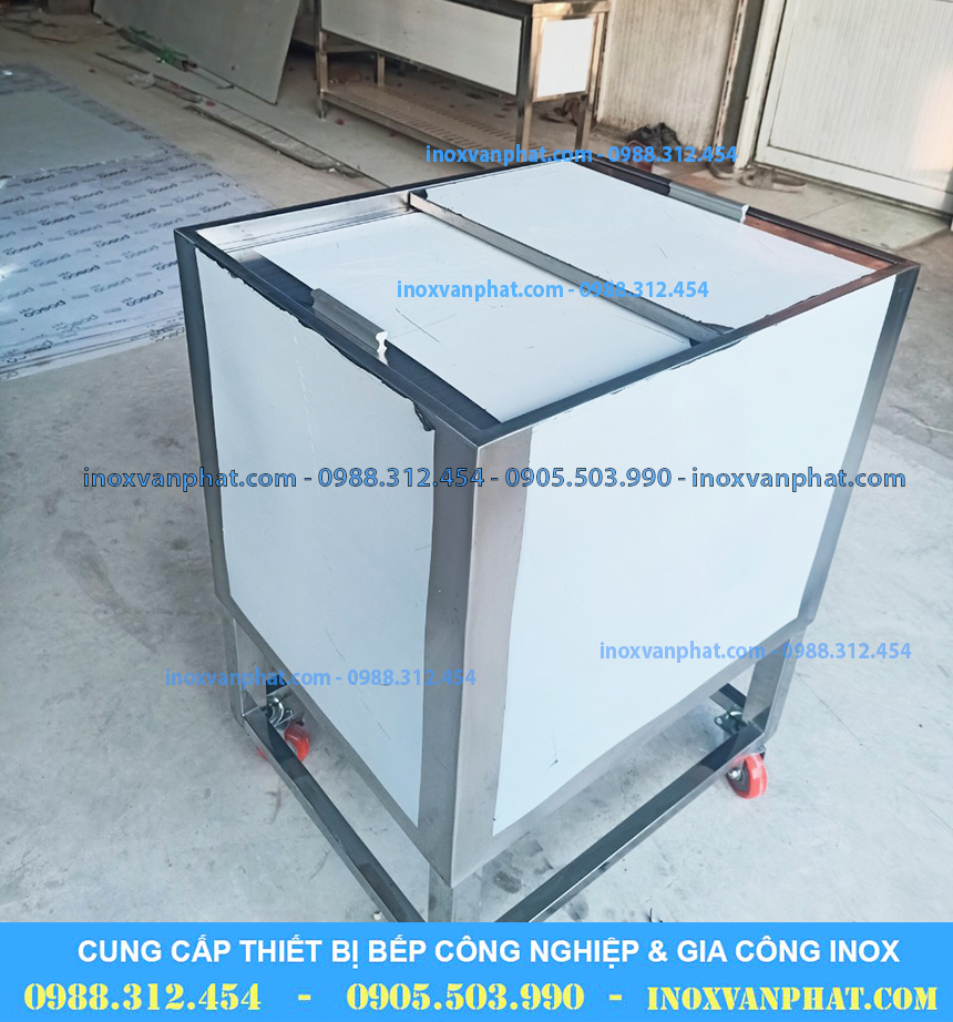 Thùng chứa đá inox