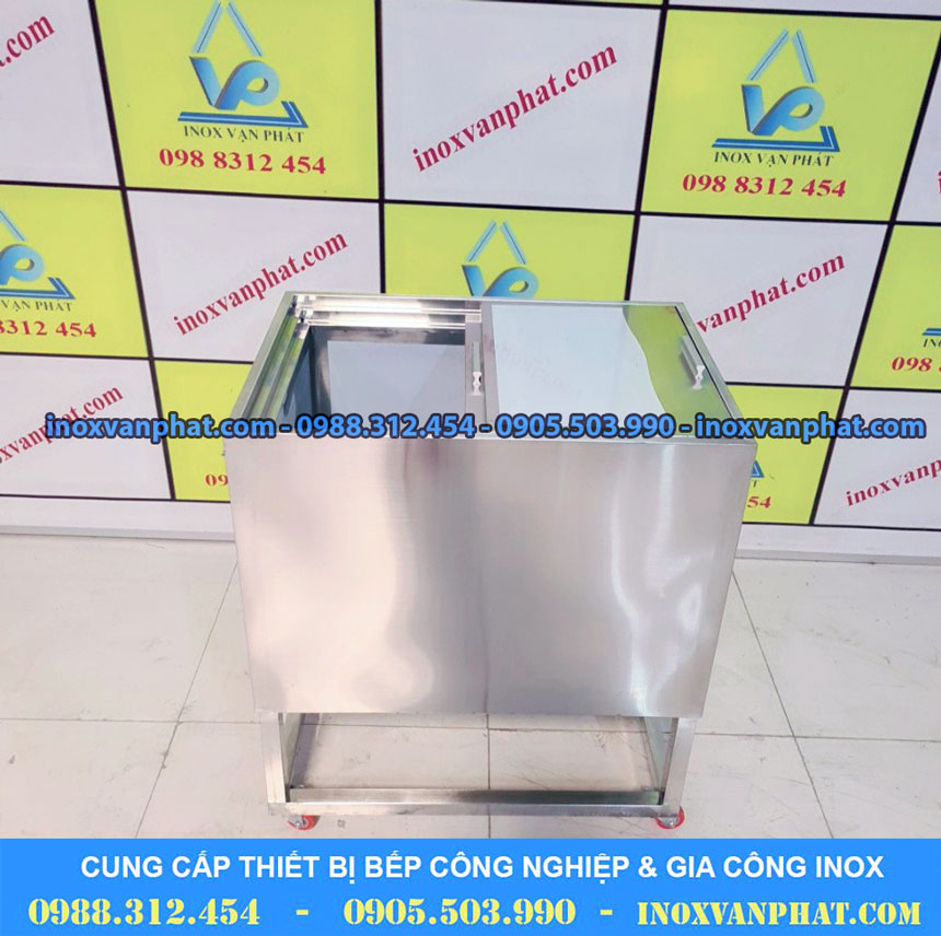 Thùng chứa đá inox