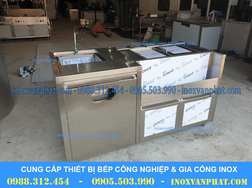 Thùng chứa đá inox