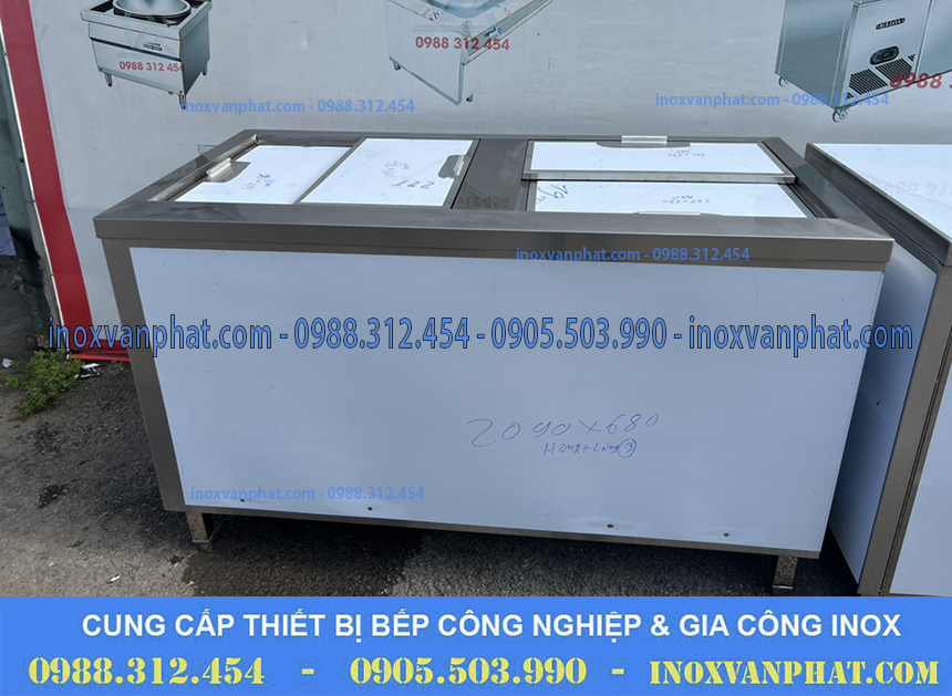 Thùng chứa đá inox