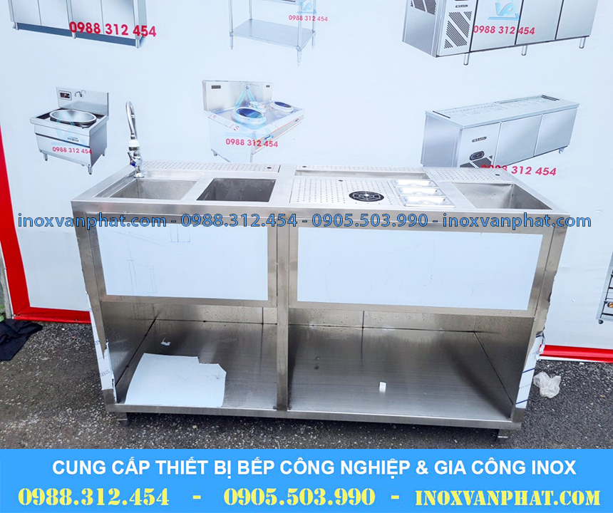 Thùng chứa đá inox