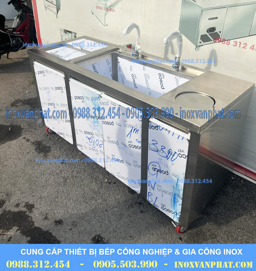 Thùng chứa đá inox