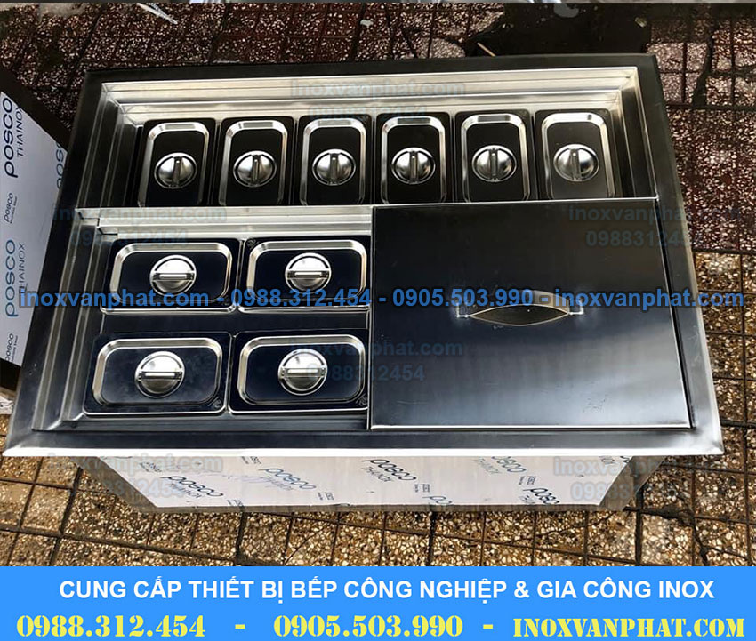 Thùng đá inox âm bàn