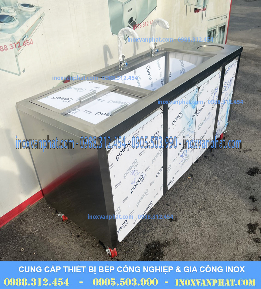 Thùng chứa đá inox