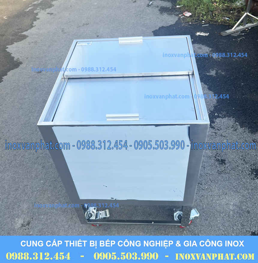 Thùng chứa đá inox