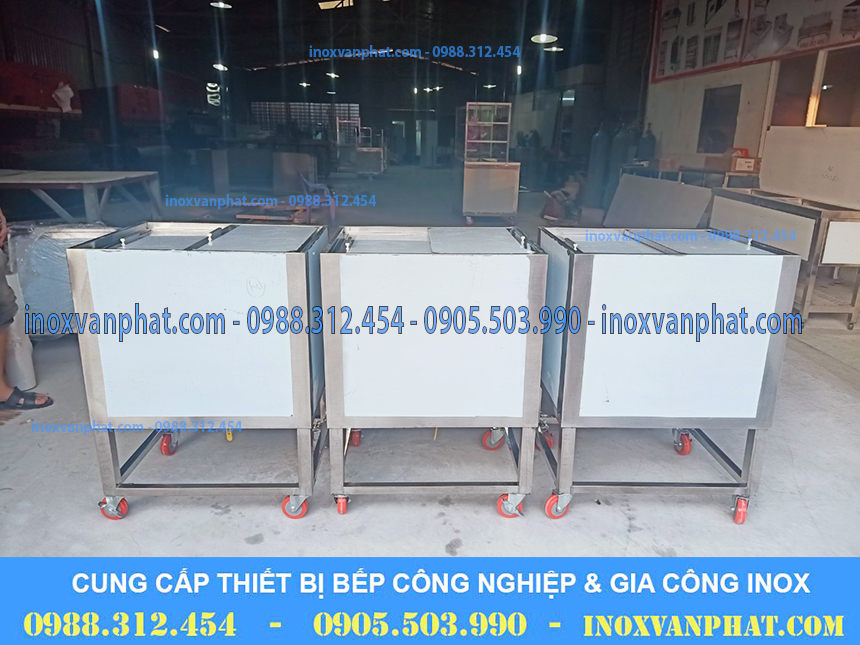 Thùng chứa đá inox