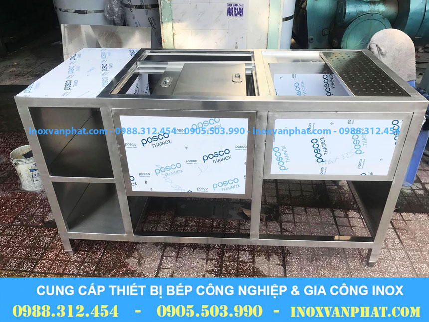Thùng chứa đá inox