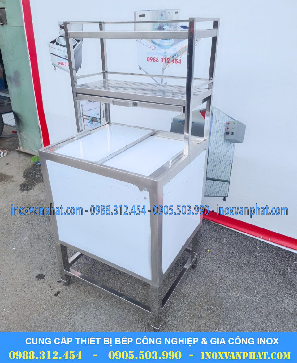 Thùng chứa đá inox