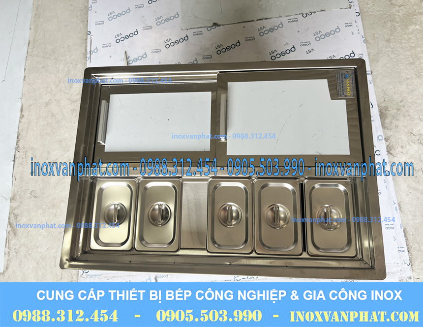 Thùng chứa đá inox