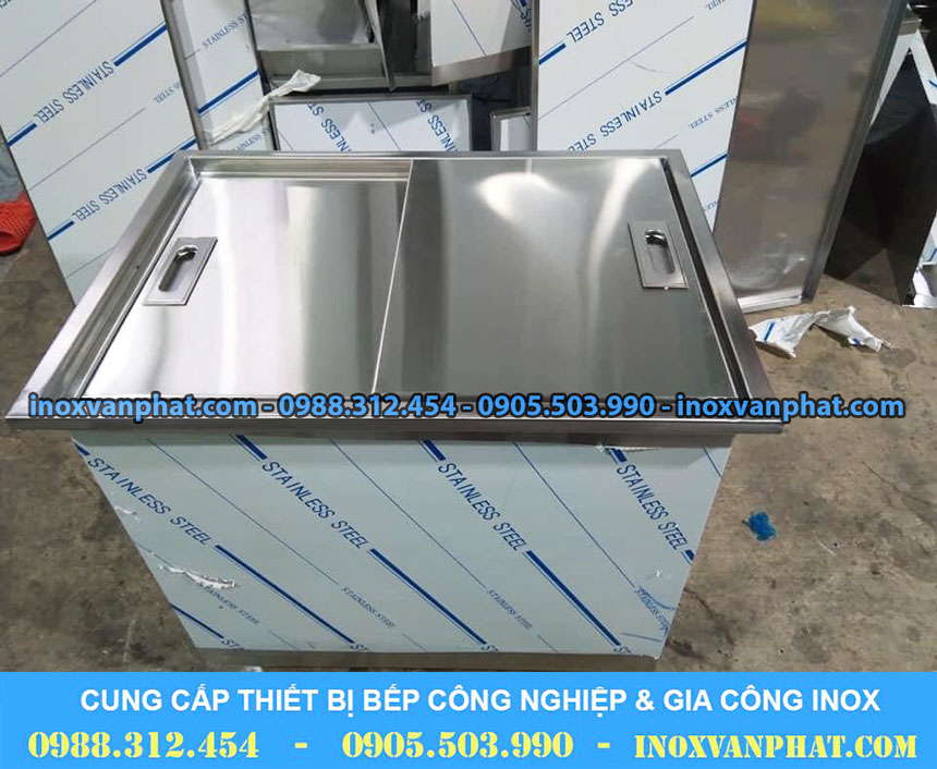 Thùng chứa đá inox