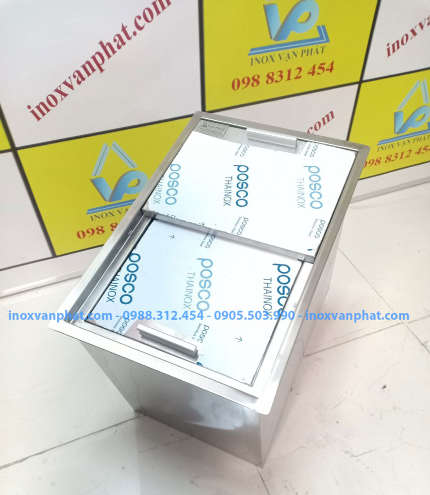 Thùng chứa đá inox