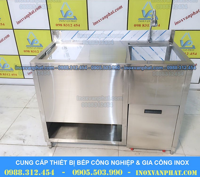 Thùng chứa đá inox