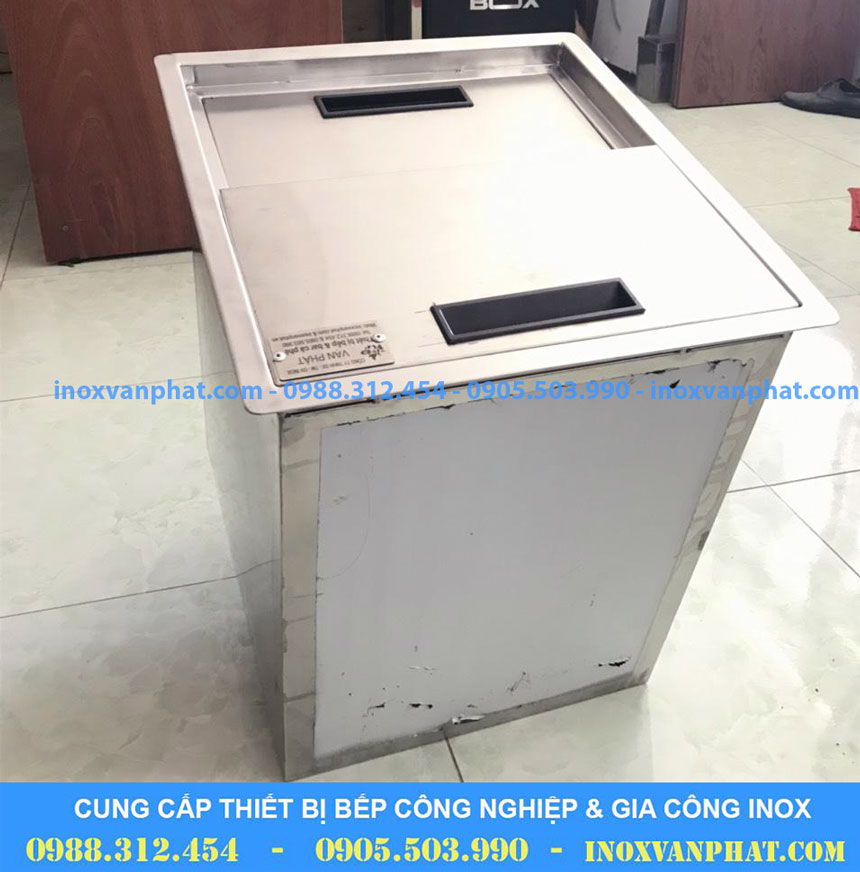 Thùng chứa đá inox