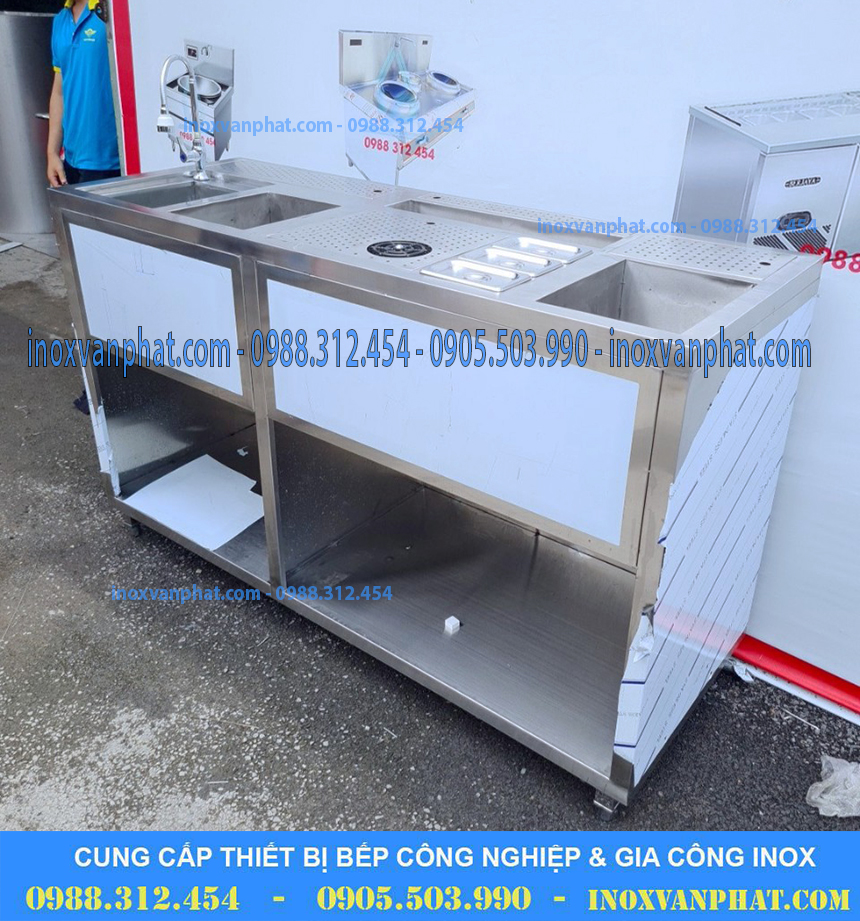 Thùng chứa đá inox