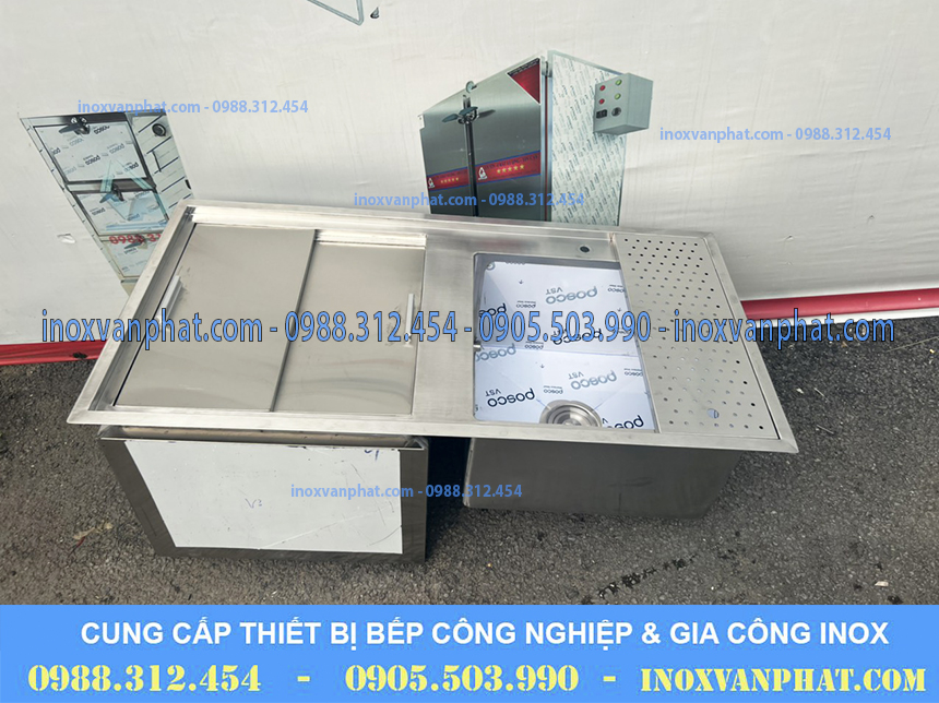 Thùng chứa đá inox