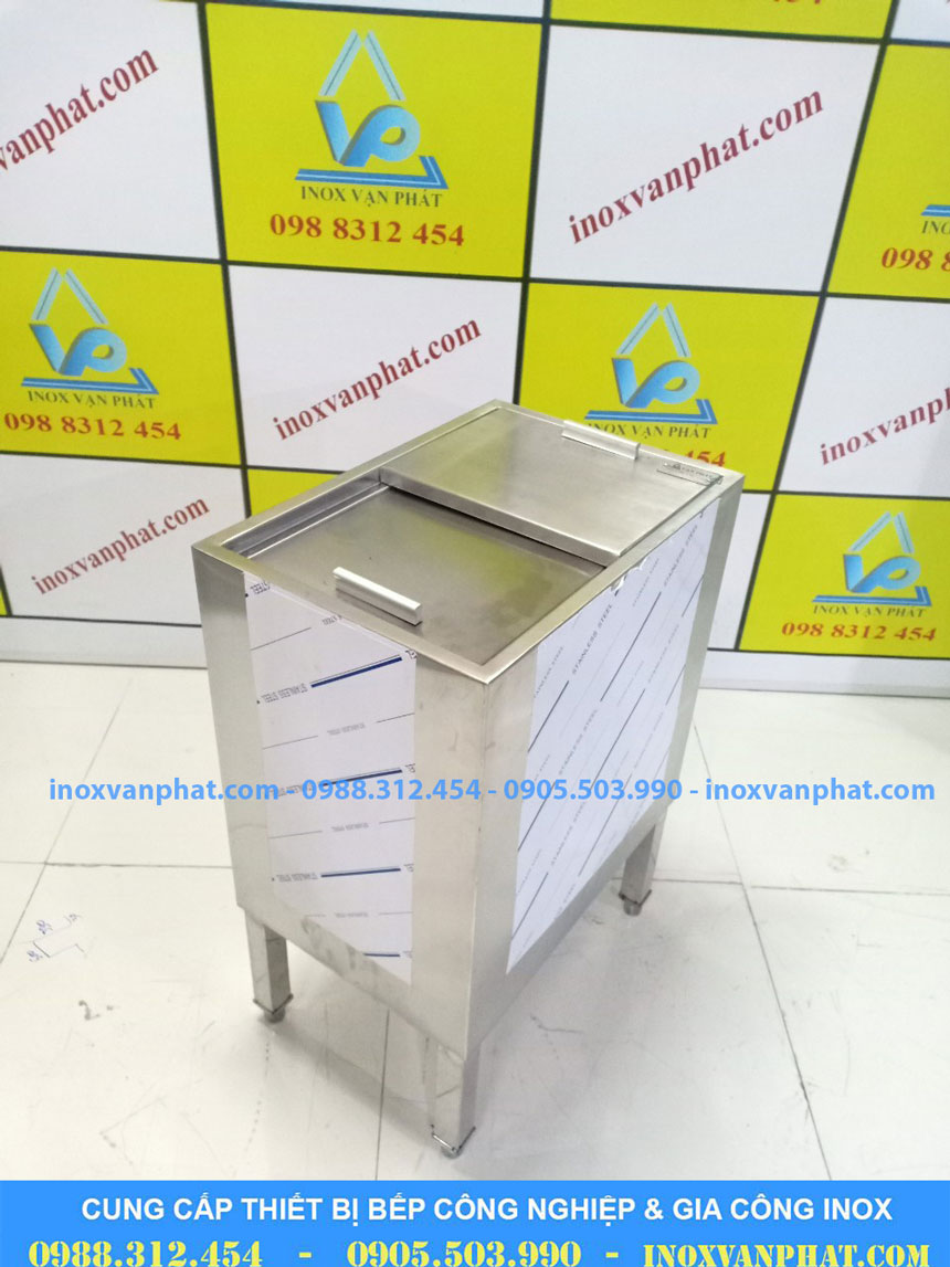 Thùng chứa đá inox