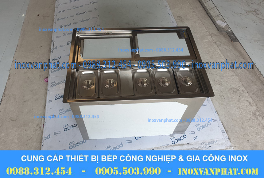 Thùng chứa đá inox