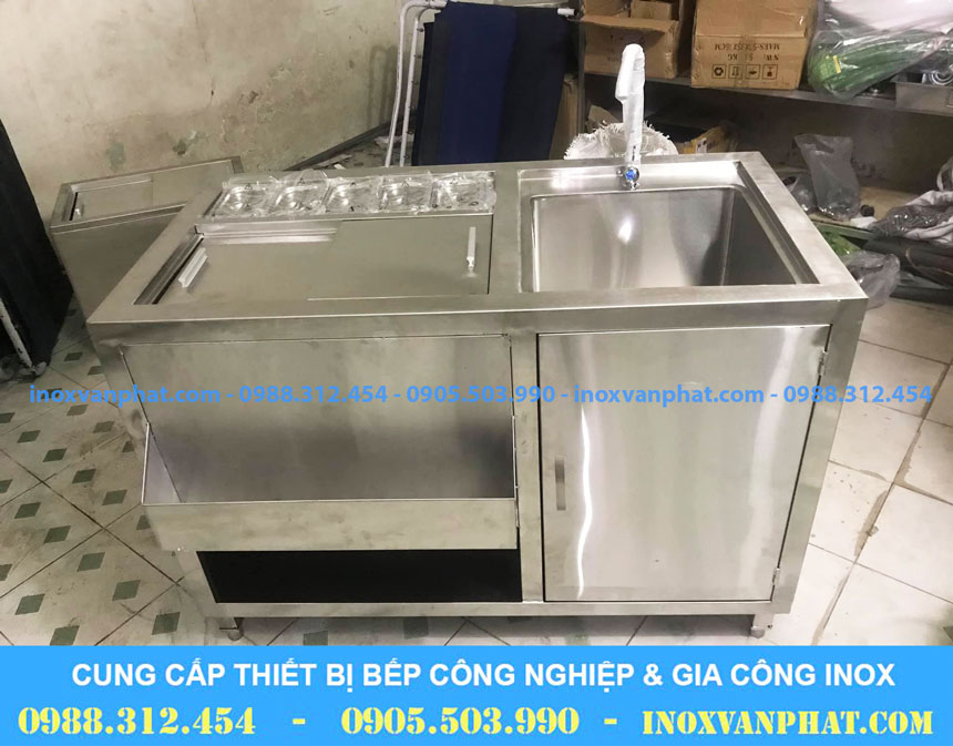 Thùng đá inox quầy bar
