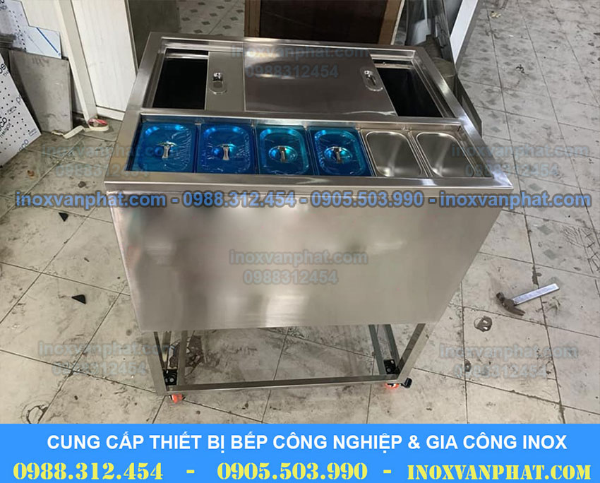 Thùng đá inox quầy bar