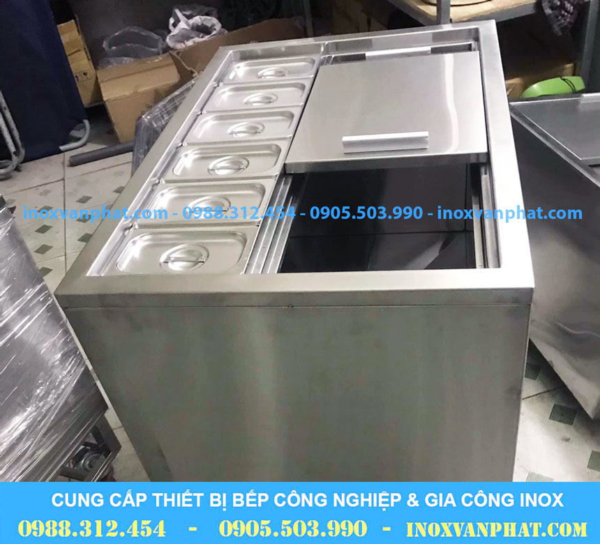Thùng chứa đá quầy bar