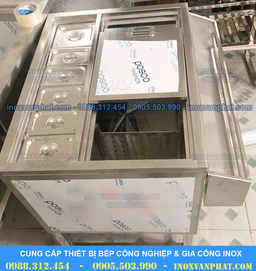 Thùng đá inox quầy bar