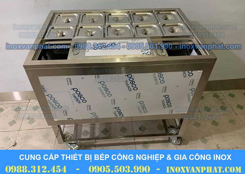 Thùng đá inox quầy pha chế