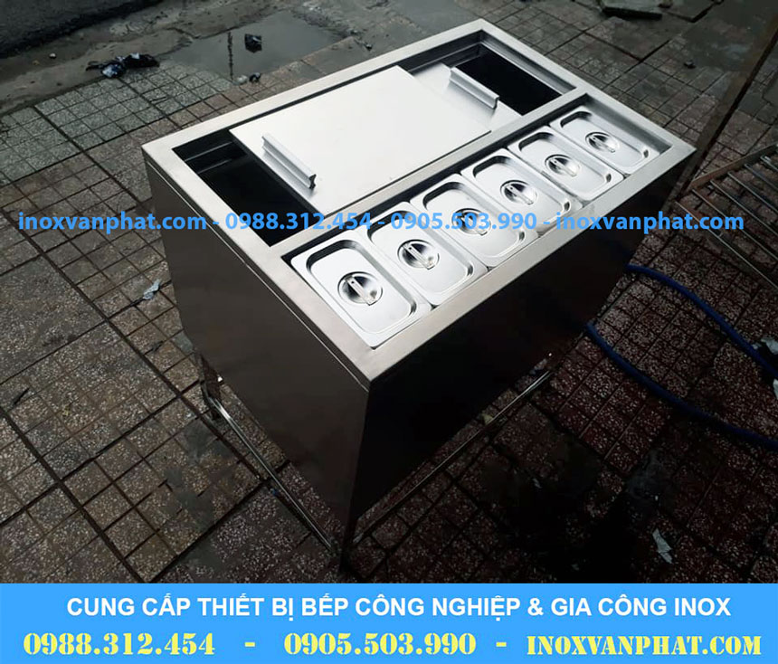 Thùng đá inox quầy pha chế