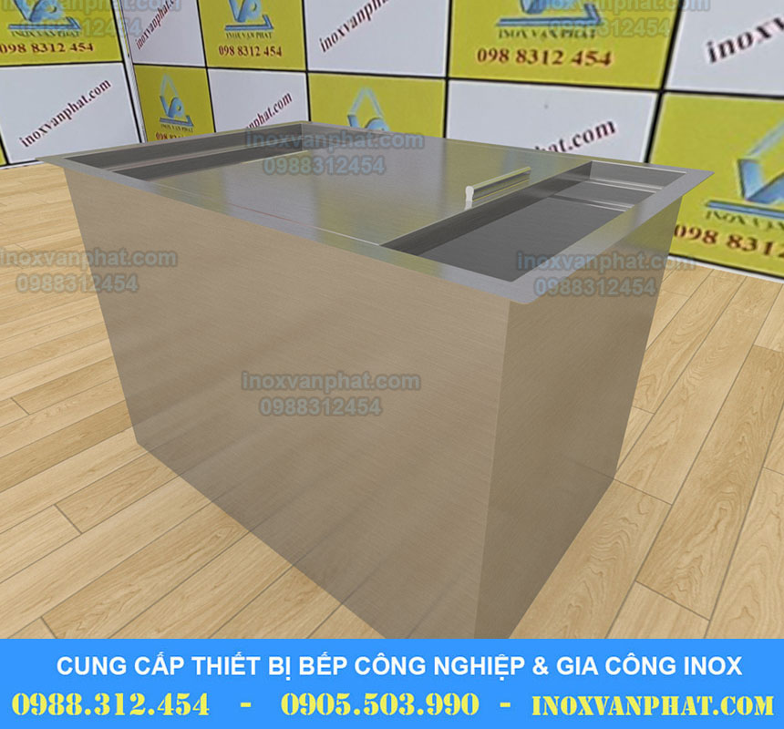 Thùng đá inox quầy pha chế