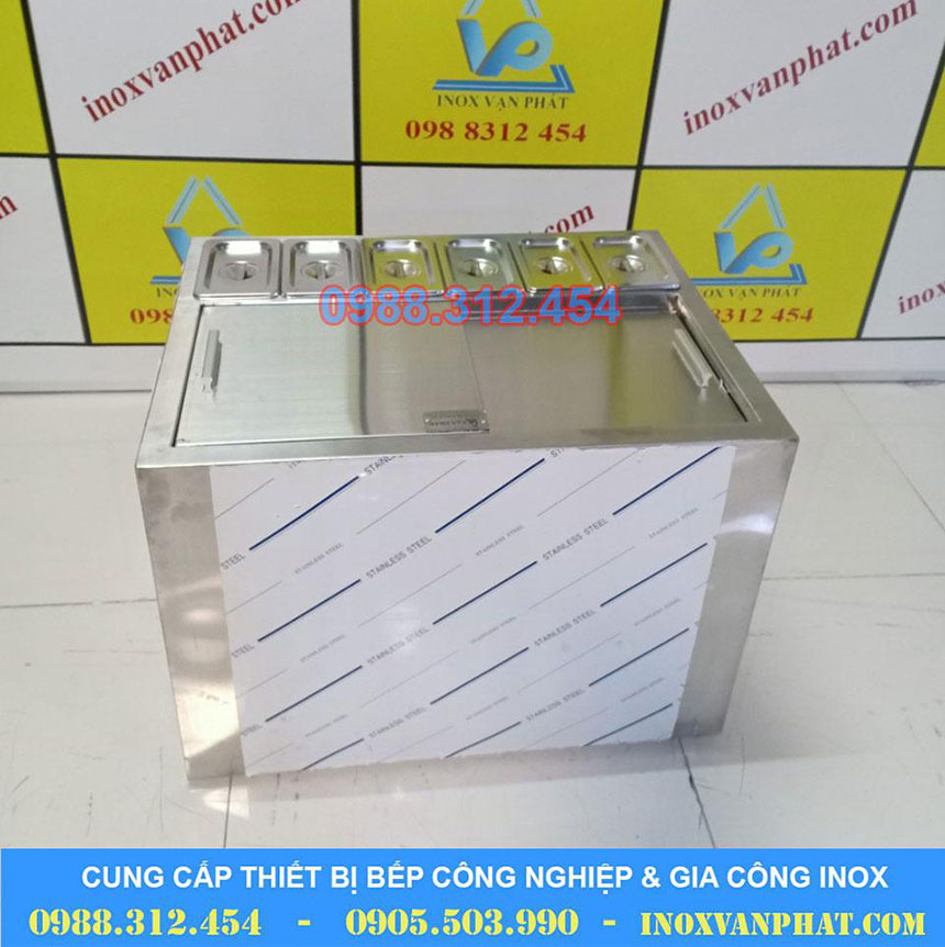 Thùng chứa đá inox