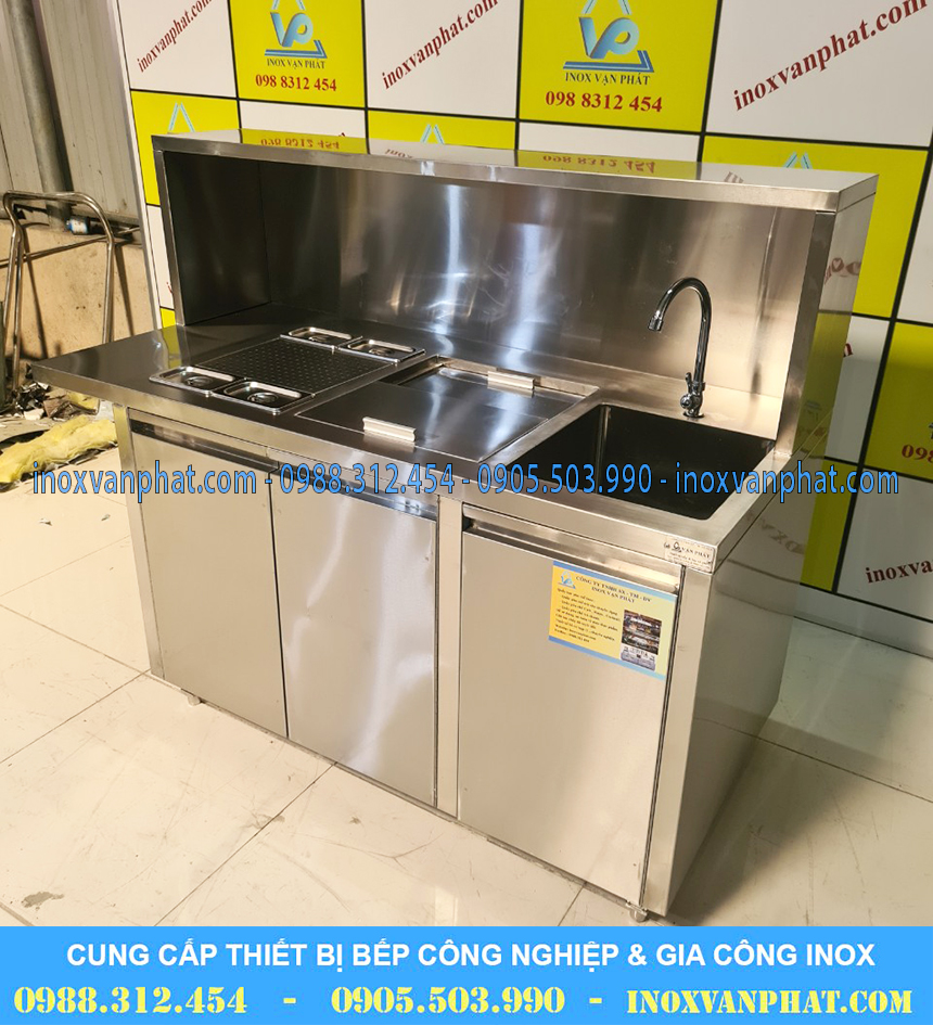 Thùng chứa đá inox