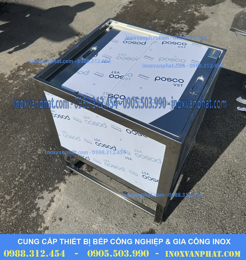 Thùng chứa đá inox