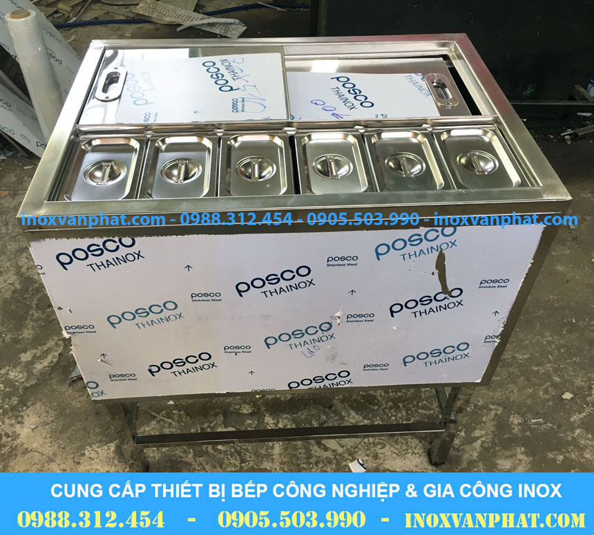 Thùng chứa đá inox
