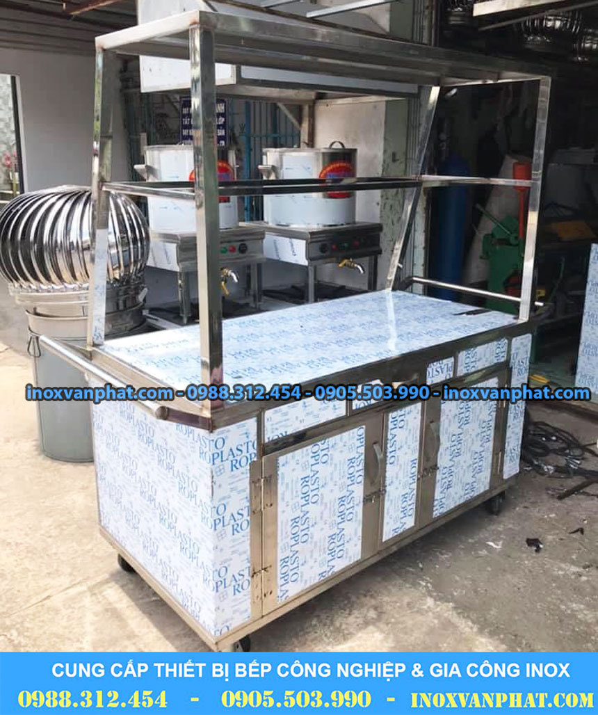 Tủ bếp inox sản xuất tại Inox Vạn Phát