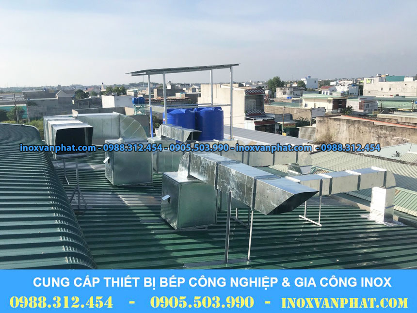 Thi công hệ thống hút khói bởi Inox Vạn Phát