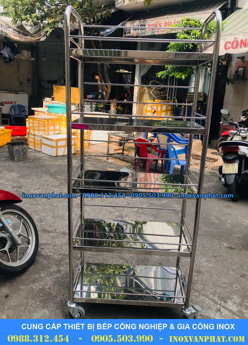 Xe đẩy inox hiện đại