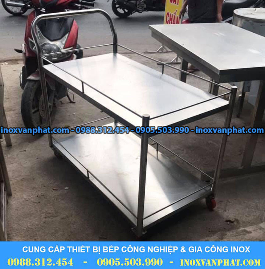 Xe đẩy inox sản xuất từ inox 304 
