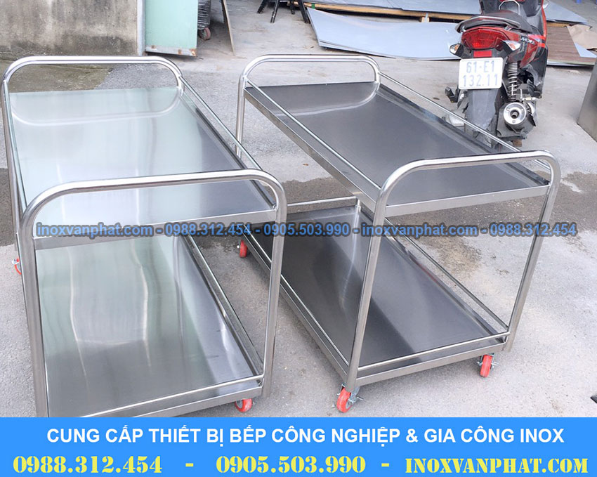 Xe đẩy inox 1 tầng