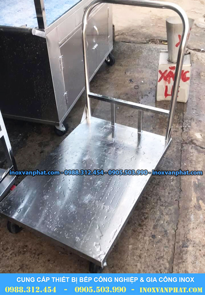 Xe đẩy inox 1 tầng